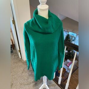 Loft cowl neck tunic sweater